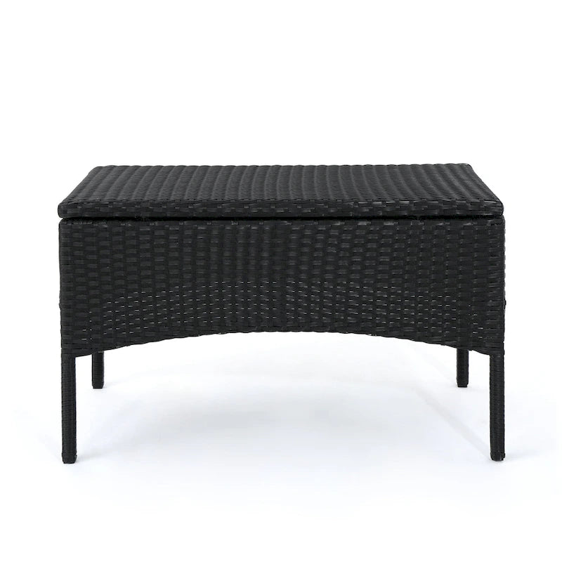 Set Conversazione da Esterno in Rattan Sintetico a 4 Pezzi Cordoba con Cuscini di Christopher Knight Home
