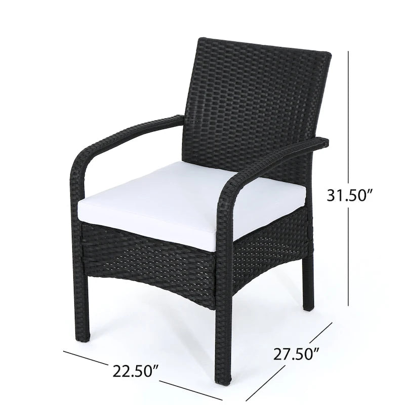 Set Conversazione da Esterno in Rattan Sintetico a 4 Pezzi Cordoba con Cuscini di Christopher Knight Home