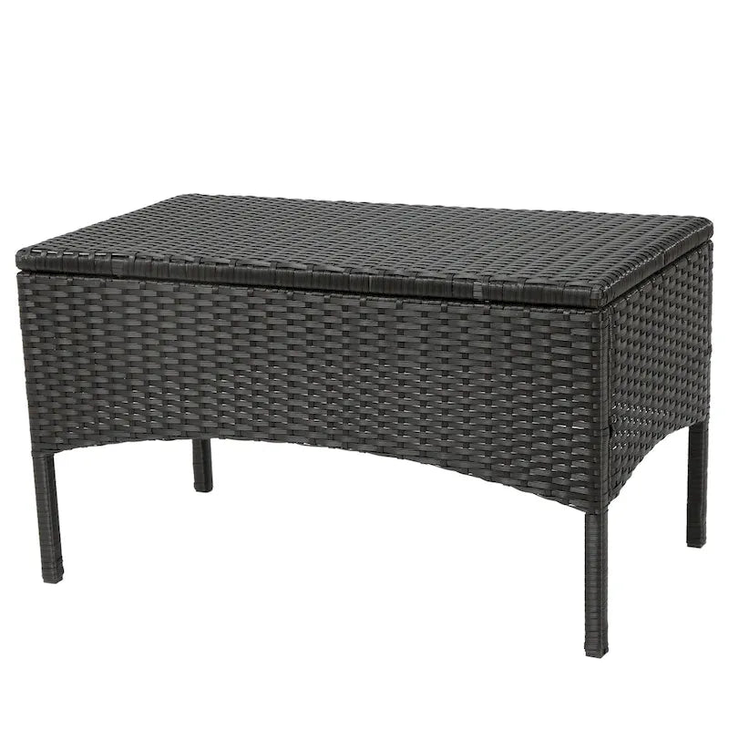 Set Conversazione da Esterno in Rattan Sintetico a 4 Pezzi Cordoba con Cuscini di Christopher Knight Home