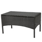 Set Conversazione da Esterno in Rattan Sintetico a 4 Pezzi Cordoba con Cuscini di Christopher Knight Home