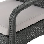 Set Conversazione da Esterno in Rattan Sintetico a 4 Pezzi Cordoba con Cuscini di Christopher Knight Home