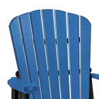 Dondolo da balcone OS Home and Office Model Fan Back, blu con base nera