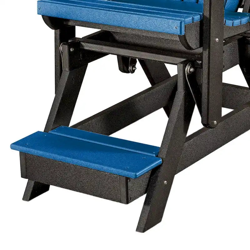 Dondolo da balcone OS Home and Office Model Fan Back, blu con base nera