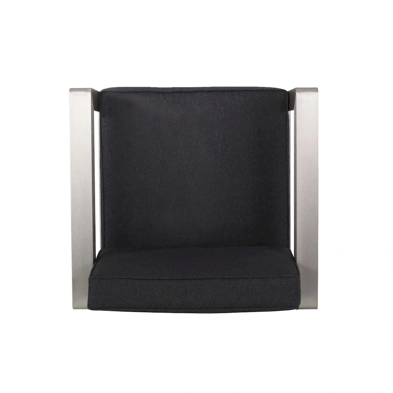 Poltrone da club da esterno in alluminio Aviara (set da 2) di Christopher Knight Home
