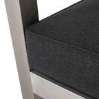 Poltrone da club da esterno in alluminio Aviara (set da 2) di Christopher Knight Home