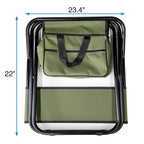 Sedie pieghevoli da esterno con borsa per il trasporto (set da 4)