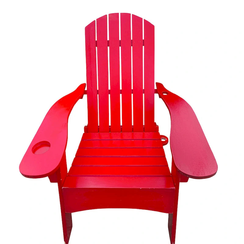 Sedia Adirondack in legno con foro per ombrellone
