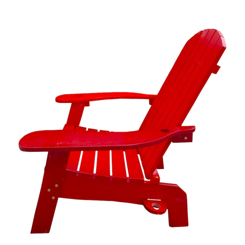 Sedia Adirondack in legno con foro per ombrellone