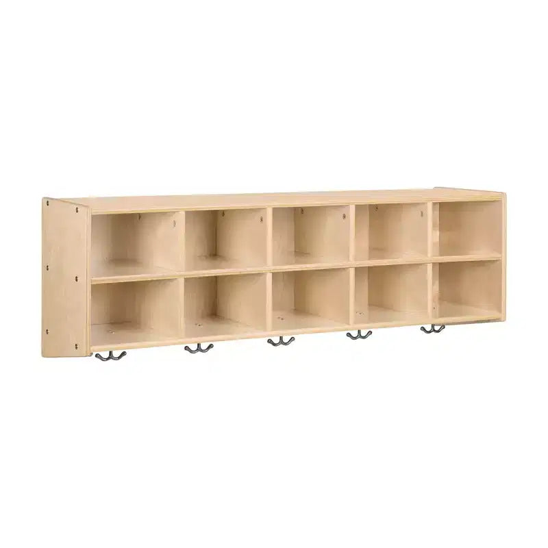 ECR4Kids Streamline 20 Cubby Tray Cabinet with 20 Scoop Front Bins, 4x5, Kids Furniture