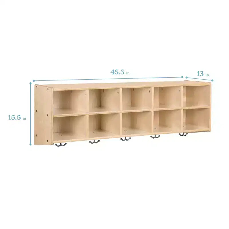 Meuble de rangement ECR4Kids Streamline 20 bacs avec 20 bacs à façade ouverte, 4x5, Meuble pour enfants