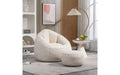 Bean Bag Sofa Chair with Padded Foam Padding Compressed With Footrest