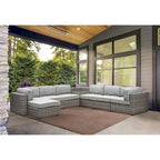 Terella 7-Piece Outdoor Lounge Set, Gray
