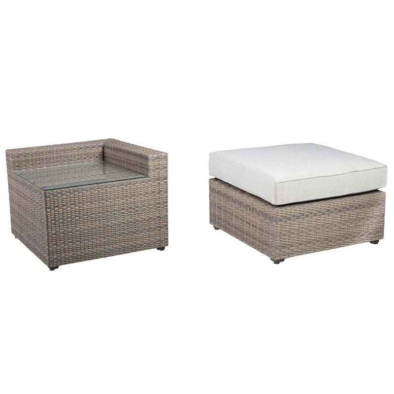 Set salotto da esterno Terella 7 pezzi, grigio