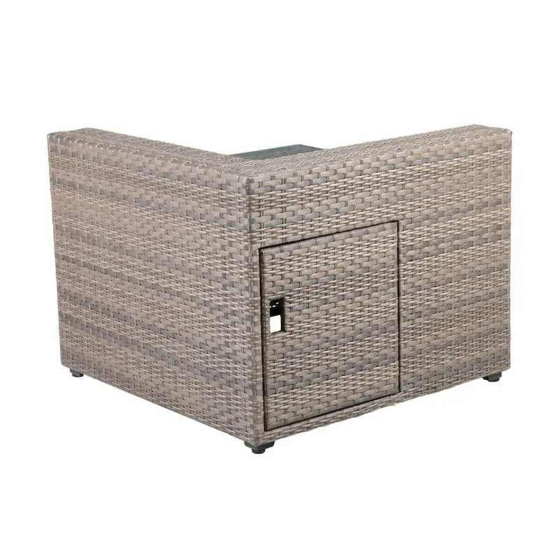 Set salotto da esterno Terella 7 pezzi, grigio