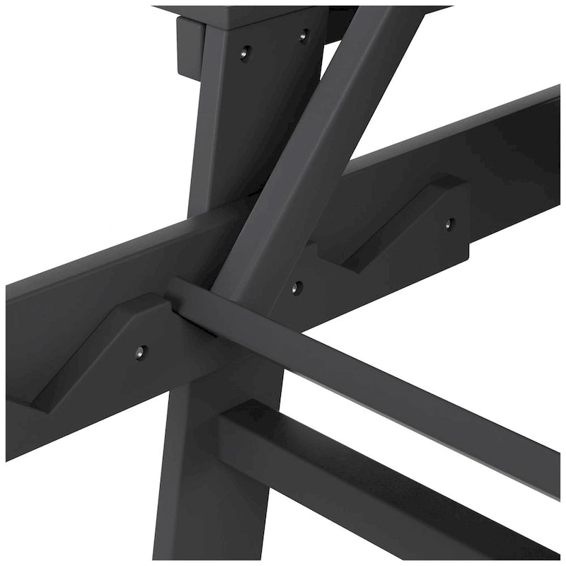 Polytrends Altura Poly Chaise longue reclinabile ecologica per tutte le stagioni con braccioli e tavolino laterale (set da 2 pezzi)