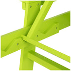 Polytrends Altura Poly Chaise longue reclinabile ecologica per tutte le stagioni con braccioli e tavolino laterale (set da 2 pezzi)