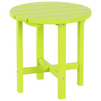 Polytrends Altura Poly Chaise longue reclinabile ecologica per tutte le stagioni con braccioli e tavolino laterale (set da 2 pezzi)