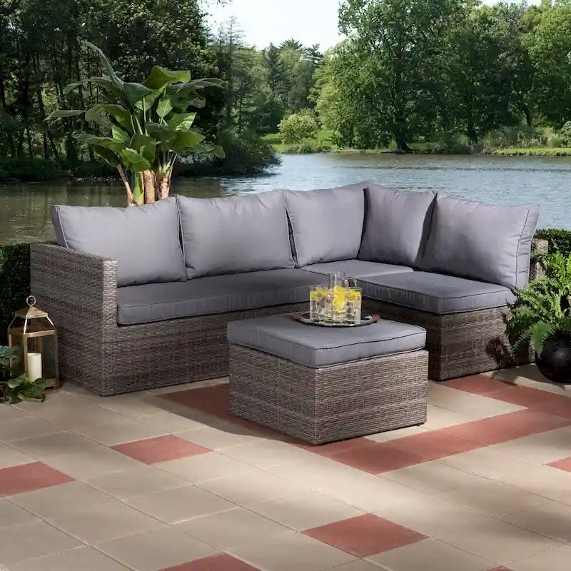 Set da esterni contemporaneo di 4 pezzi Interbat di Havenside Home