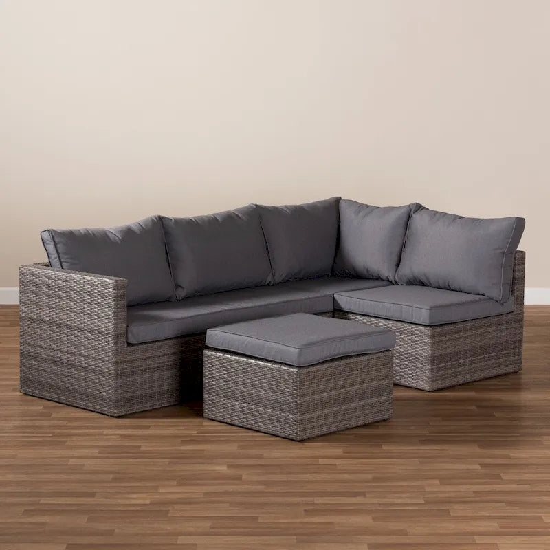 Set da esterni contemporaneo di 4 pezzi Interbat di Havenside Home