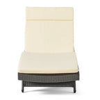 Hypoint Outdoor Wicker Armless Chaise Lounge con cuscino di Christopher Knight Home