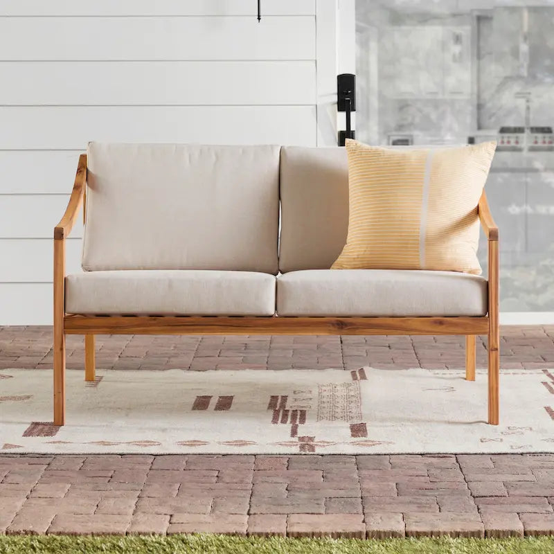 Middlebrook Designs Divanetto da esterno in legno massello