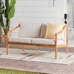 Middlebrook Designs Divanetto da esterno in legno massello