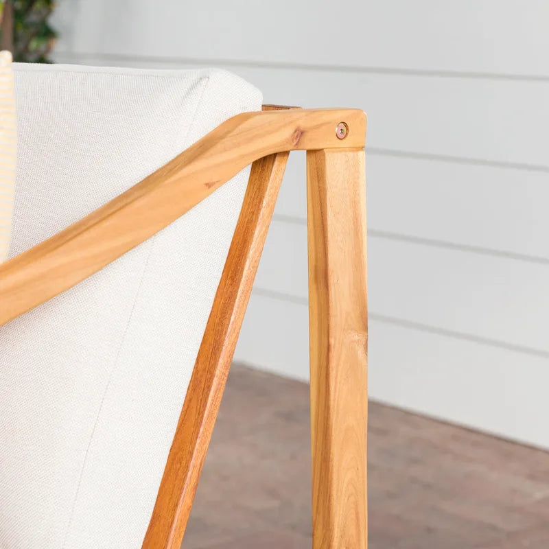 Middlebrook Designs Divanetto da esterno in legno massello