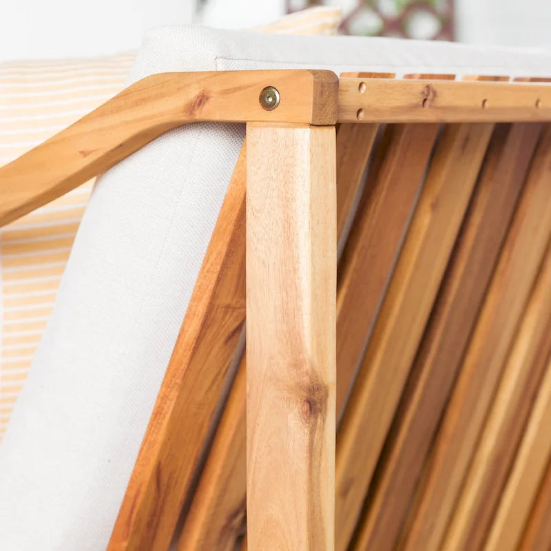 Middlebrook Designs Divanetto da esterno in legno massello