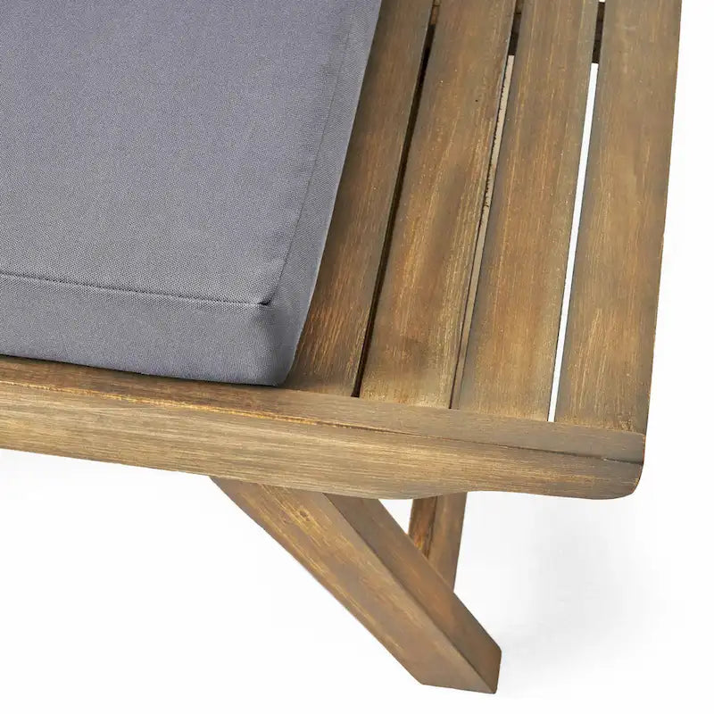 Set da conversazione da esterno in 4 pezzi Sedona in legno di acacia di Christopher Knight Home