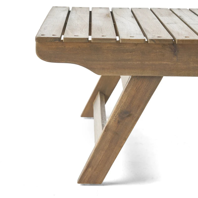 Set da conversazione da esterno in 4 pezzi Sedona in legno di acacia di Christopher Knight Home