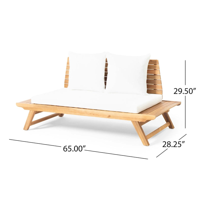 Set da conversazione da esterno in 4 pezzi Sedona in legno di acacia di Christopher Knight Home