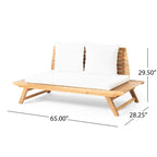 Set da conversazione da esterno in 4 pezzi Sedona in legno di acacia di Christopher Knight Home