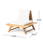 Set da conversazione da esterno in 4 pezzi Sedona in legno di acacia di Christopher Knight Home