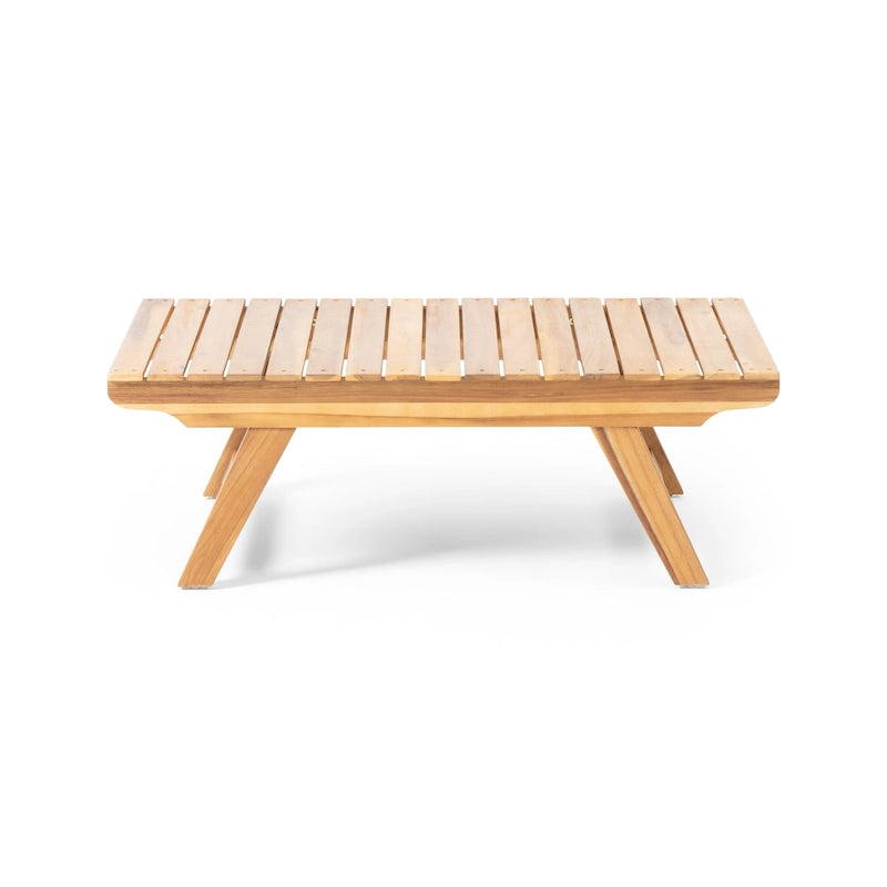 Set da conversazione da esterno in 4 pezzi Sedona in legno di acacia di Christopher Knight Home