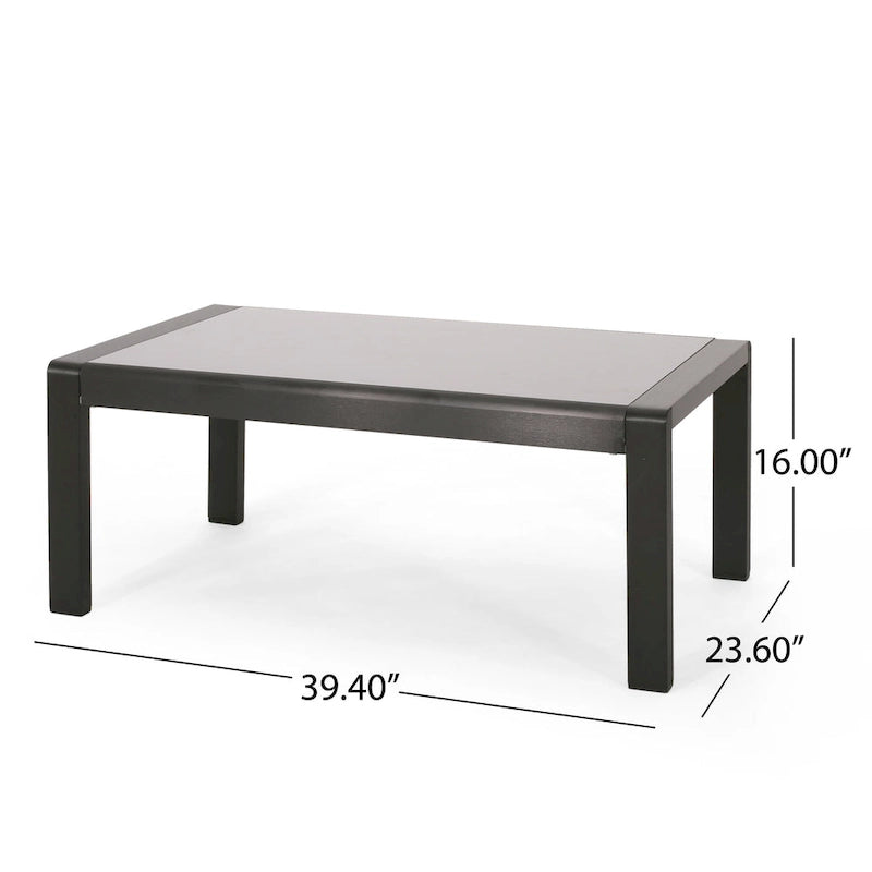 Set da conversazione per 5 persone Giovanna da esterno in alluminio con cuscini resistenti all'acqua di Christopher Knight Home