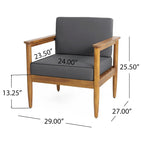 Set da conversazione per esterni Magnolia in legno di acacia di Christopher Knight Home