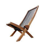 sedia pieghevole in legno con corda