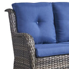 Gymojoy Divano a 3 Posti in Rattan da Esterno Set Divano da Giardino