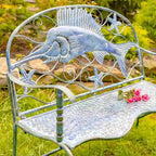Panchina Coastal Swordfish con sedile curvo - 50,39x19,29x39,37