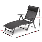 Havana Black Sunlounger - N/A