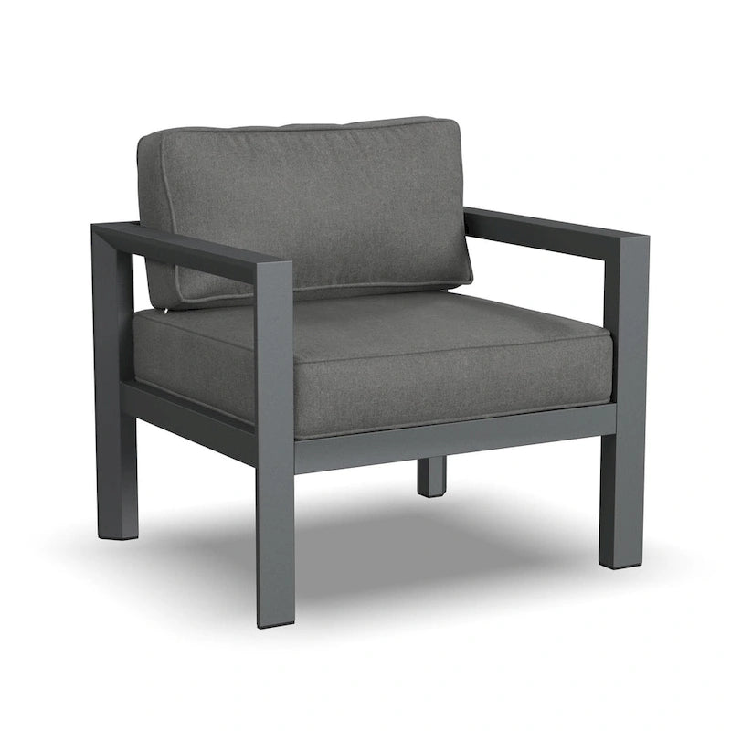 Sdraio da esterno in alluminio Grayton Gray - 33 x 32 x 29