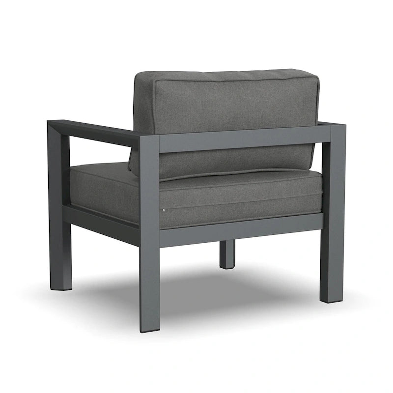 Sdraio da esterno in alluminio Grayton Gray - 33 x 32 x 29