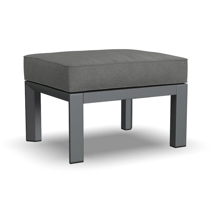 Pouf Grayton Gray in Alluminio - 26 x 18 x 21