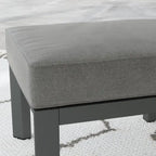 Pouf Grayton Gray in Alluminio - 26 x 18 x 21
