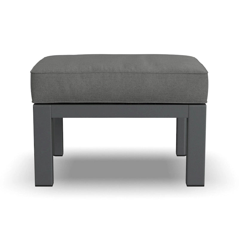 Pouf Grayton Gray in Alluminio - 26 x 18 x 21