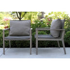 Sedie a sdraio Contessa Grey Wash e Rope, conf. da 2