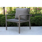 Sedie a sdraio Contessa Grey Wash e Rope, conf. da 2