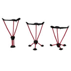 Travel Chair Adjustable 3-in-1 Slacker Stool in Black