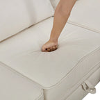 Divano letto convertibile con chaise longue reversibile per soggiorno