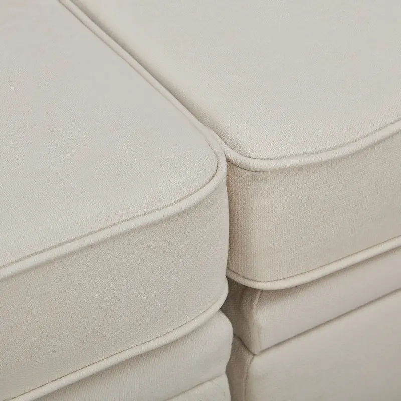 Divano letto convertibile con chaise longue reversibile per soggiorno
